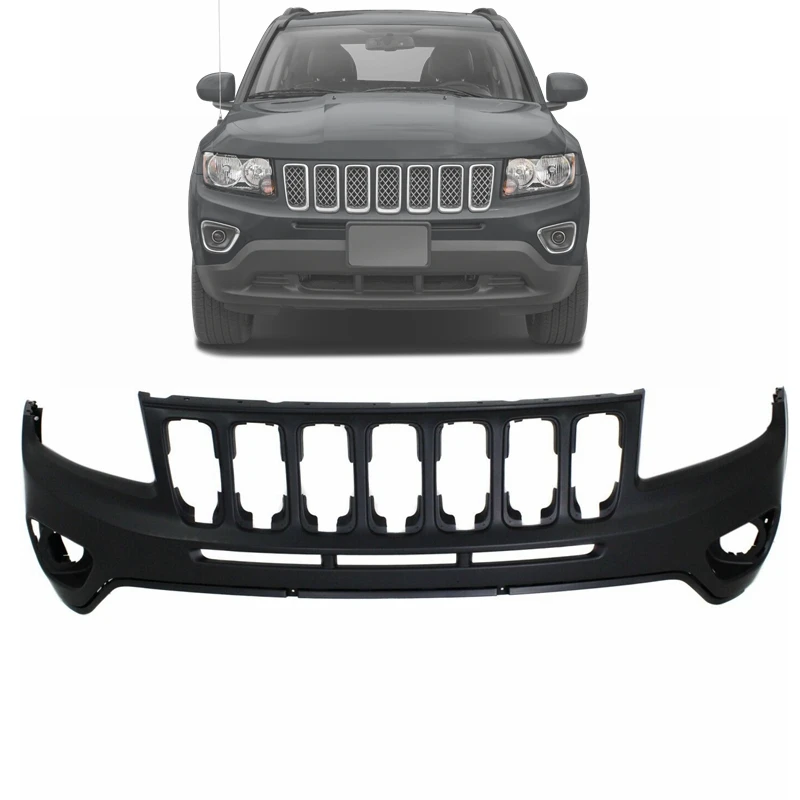 factory wholesale high quality front bumper cover upper for Jeep compass 2011 2012 2013 2014 2015 2016 2017