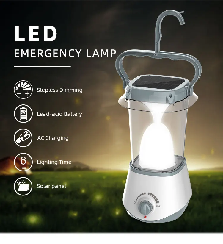 Vendita online Torcia LED d'emergenza portatile ricaricabile rotonda  Emergency Light