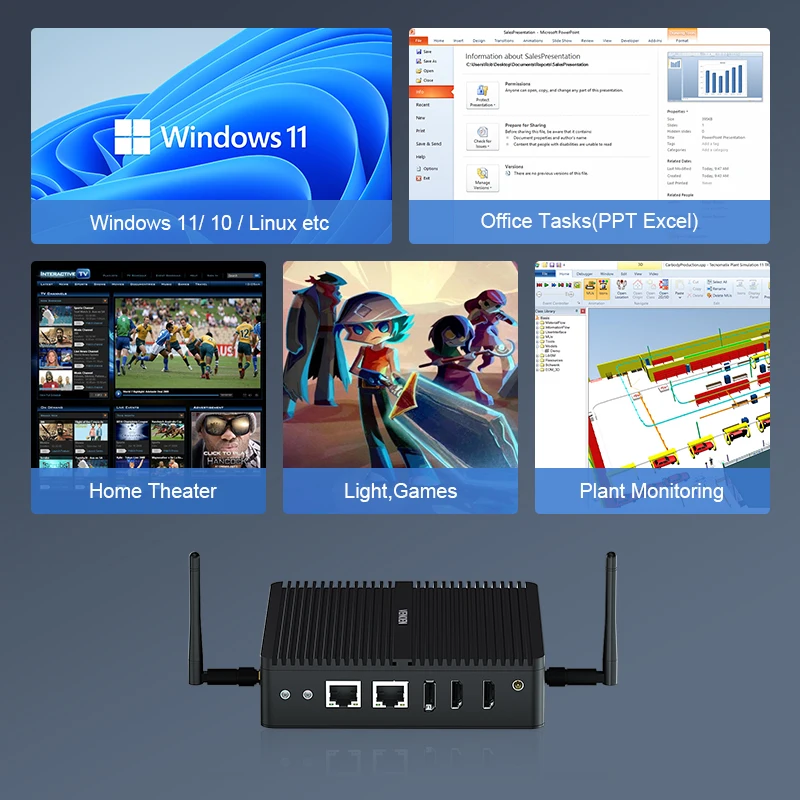 All-in-one PC with Flat Screen CPU Graphic Card 4 GB