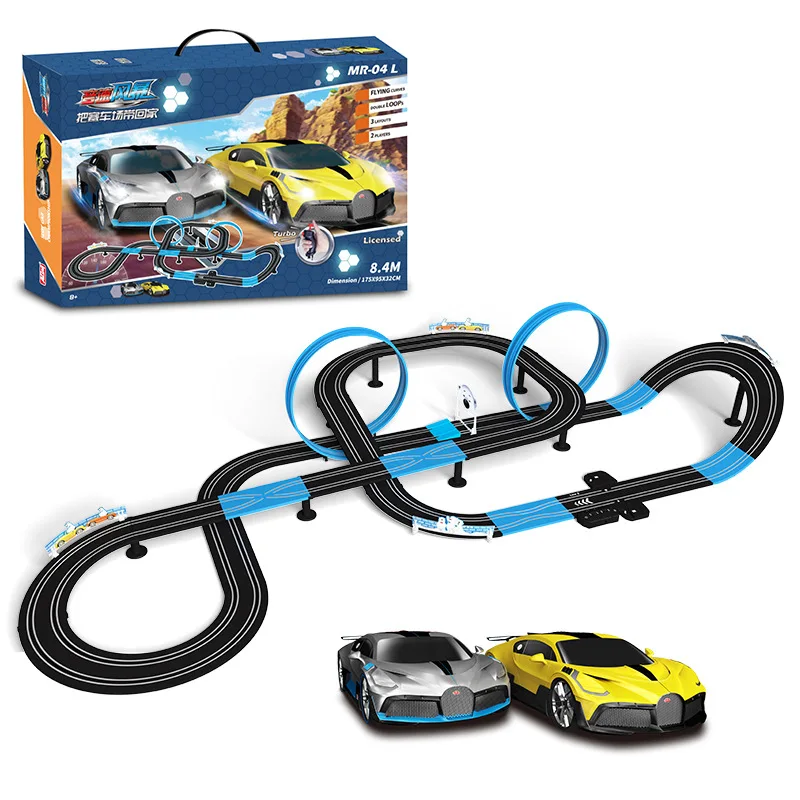 Electric Double Remote Control Tracking Car Racing Toy