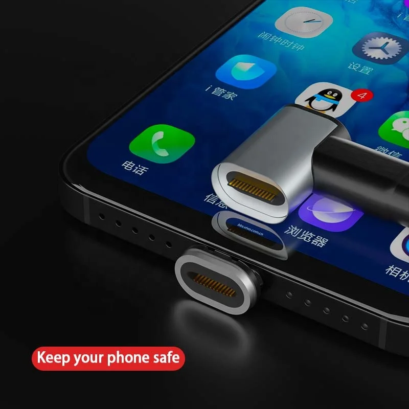 OEM ODM Elbow 90 Degree Magnet Charger PD 100W 5A Sync USB a to Type c Magnetic Fast Charging Cable for Computer