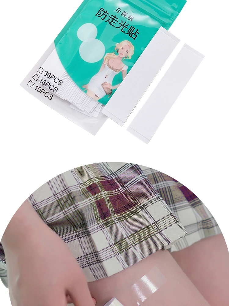 Women Transparent Clear Double Sided Tape for Clothing Dress Body Skin Anti-Exposure Adhesive Sticker Strips