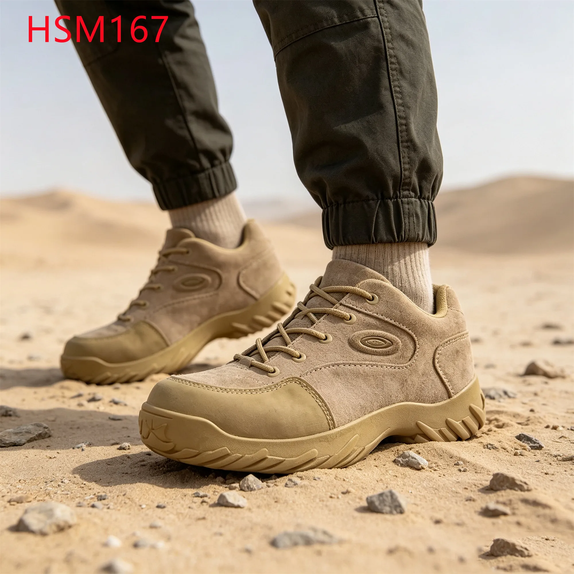 LXG,harsh Condition 4'' Hua Singh Leather Combat Boots Sandstorm Area Strong Grip Stitching Rubber Outsole Tactical Boots HSM167