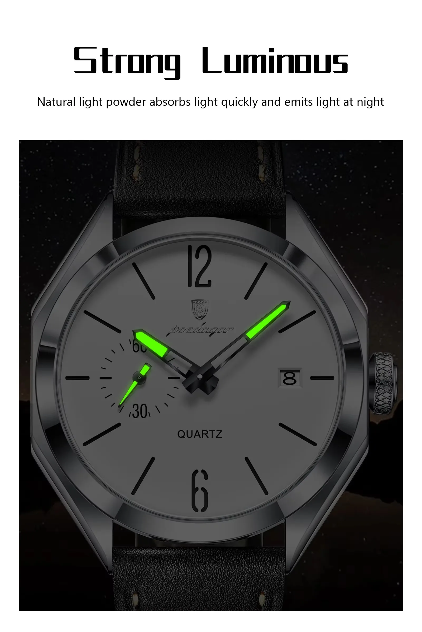 POEDAGAR 689 Quartz Men's Watch