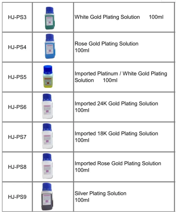 18K gold plating solution - PS180 - JPB Jewelry Box