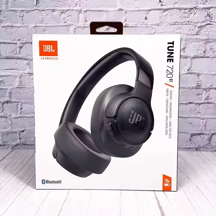For JBL 720BT On-Ear & Over-Ear Wireless Gaming Headphones with Long-Lasting Battery
