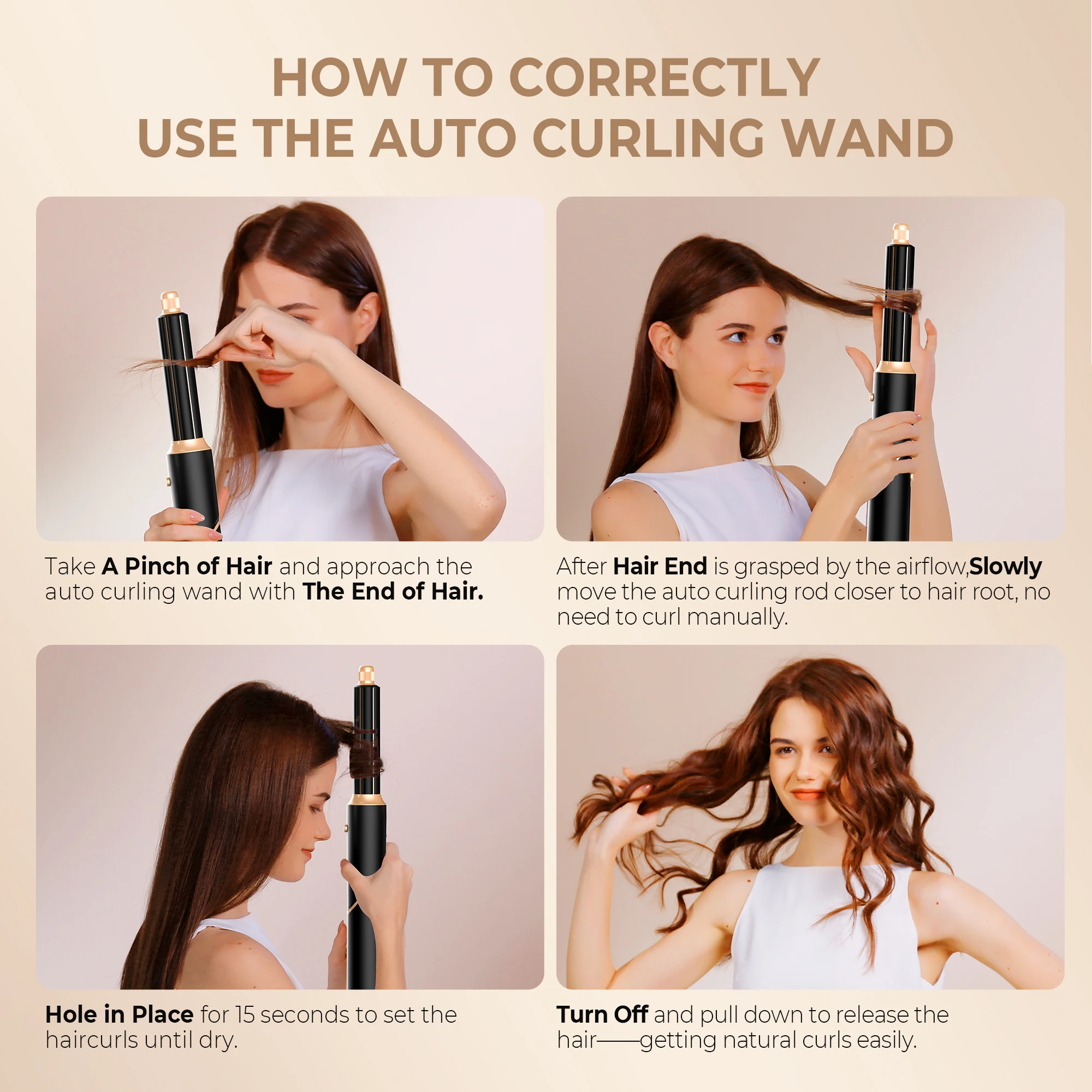 6 in 1 プロ仕様ヘアスタイリングツールセット 折りたたみ式ヘア