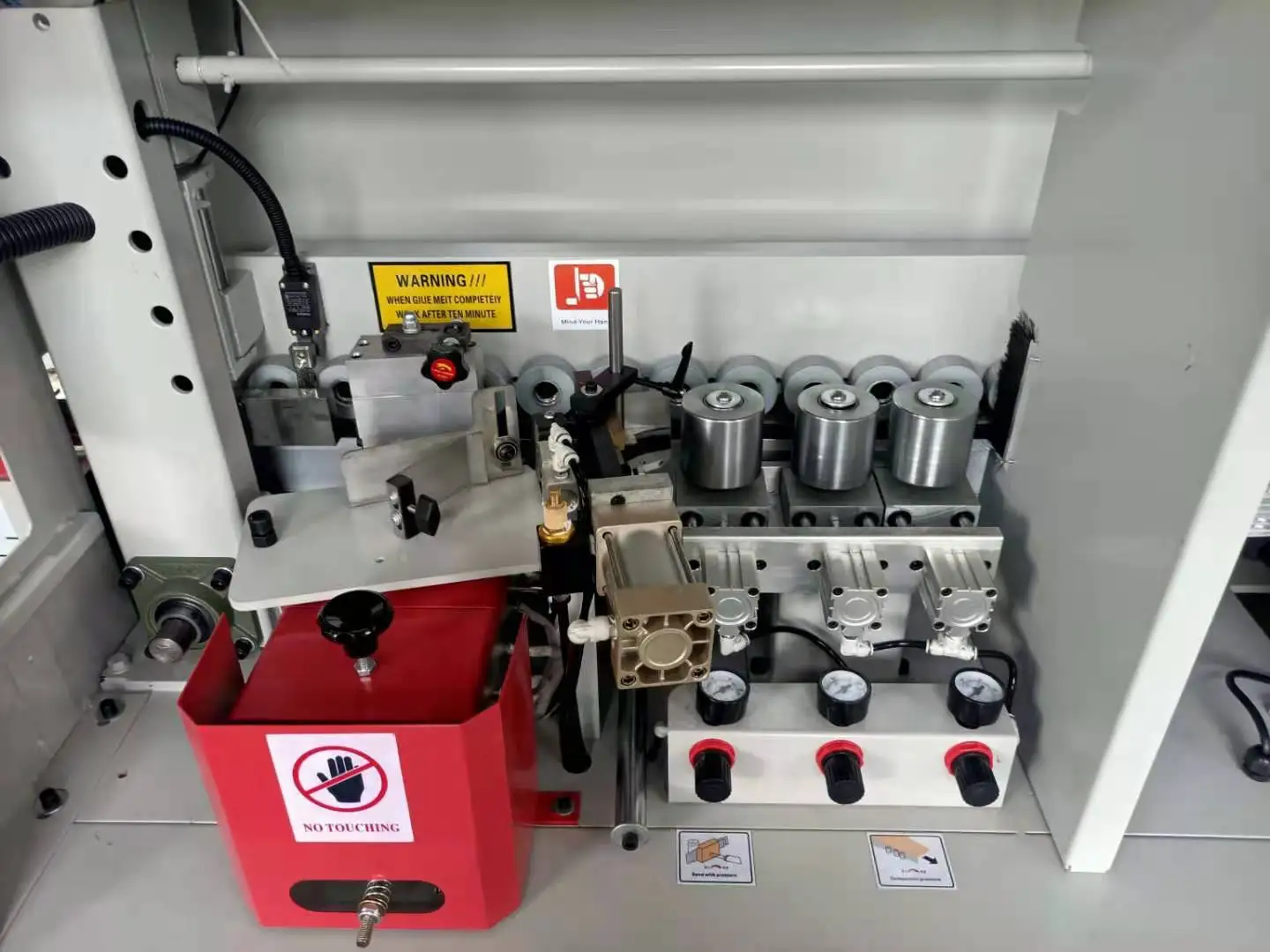 ZICAR Economy Model MF50W Edge Bander 5 Operations Single Phase Full Automatic Edge Banding Machine for Furniture