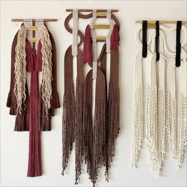 Bedroom Large Macrame Wall Hanging Handmade Boho Tie Dye Tapestry