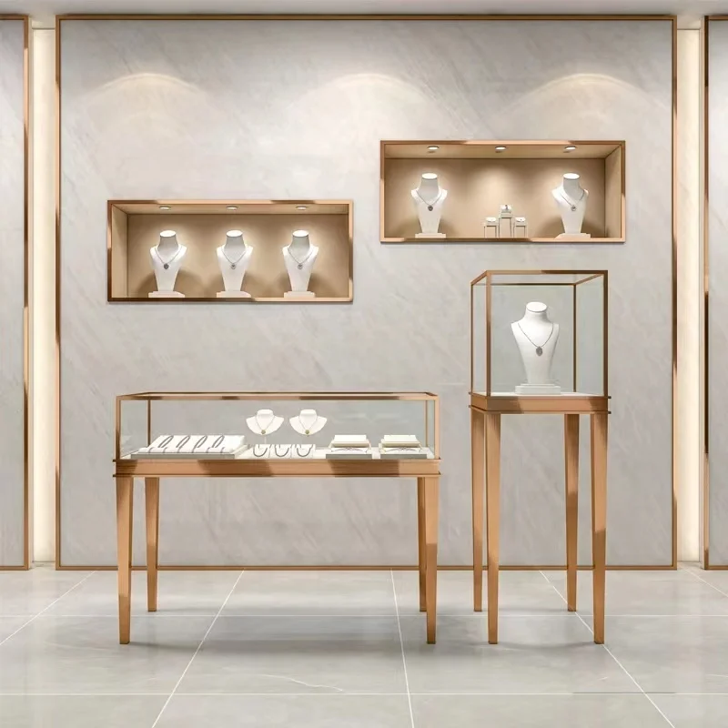 2026 Trendy Hot Selling Luxury Boutiques Buyers' Shops Second-hand Shops Brand Stores Display Cabinet Stand Shelf Sales showcase