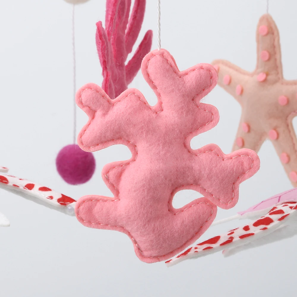 Felt Baby Crib Mobile Ocean Baby Mobile Girl Nursery Turtle Mobile Sea