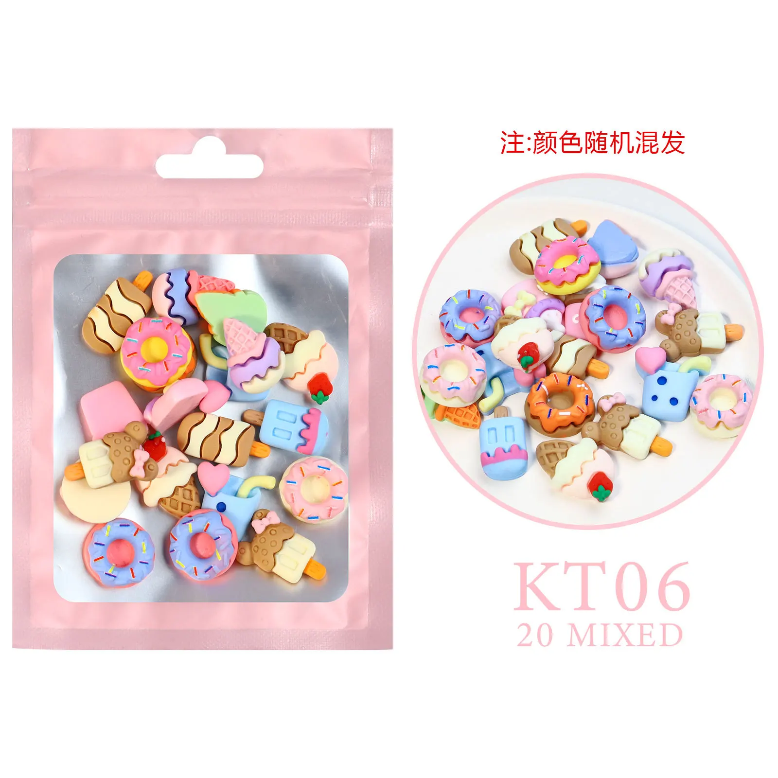 Wholesale 20pcs Bag Nail Art DIY Mixed Mini Resin Nail Accessories Cartoon  3D Gummy Cute Bear Kawaii Nail Charms From m.