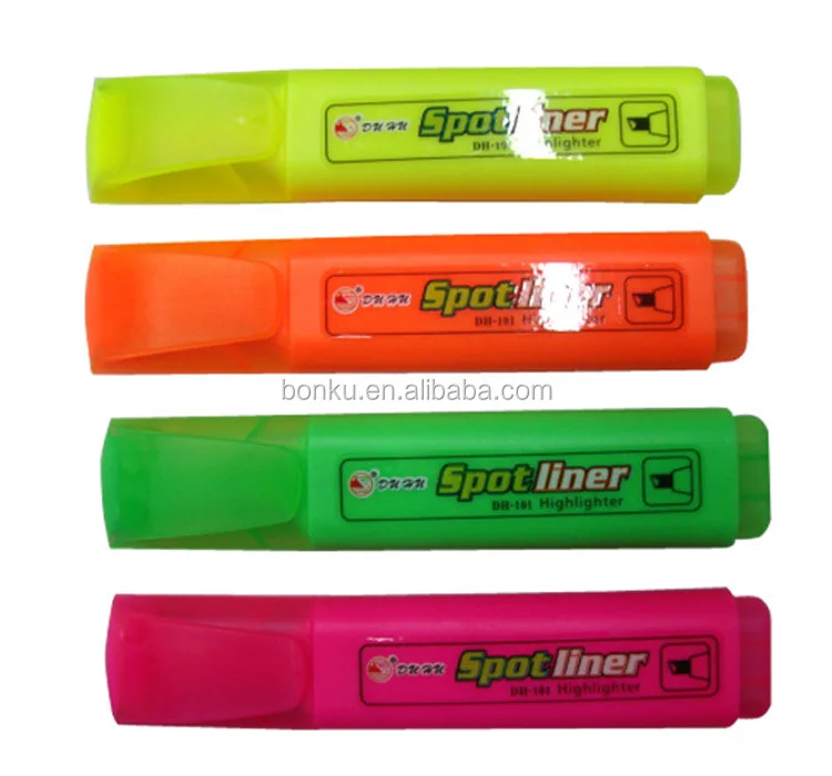 Оптовая продажа Прямая поставка с фабрики школьные Канцтовары хайлайтер
