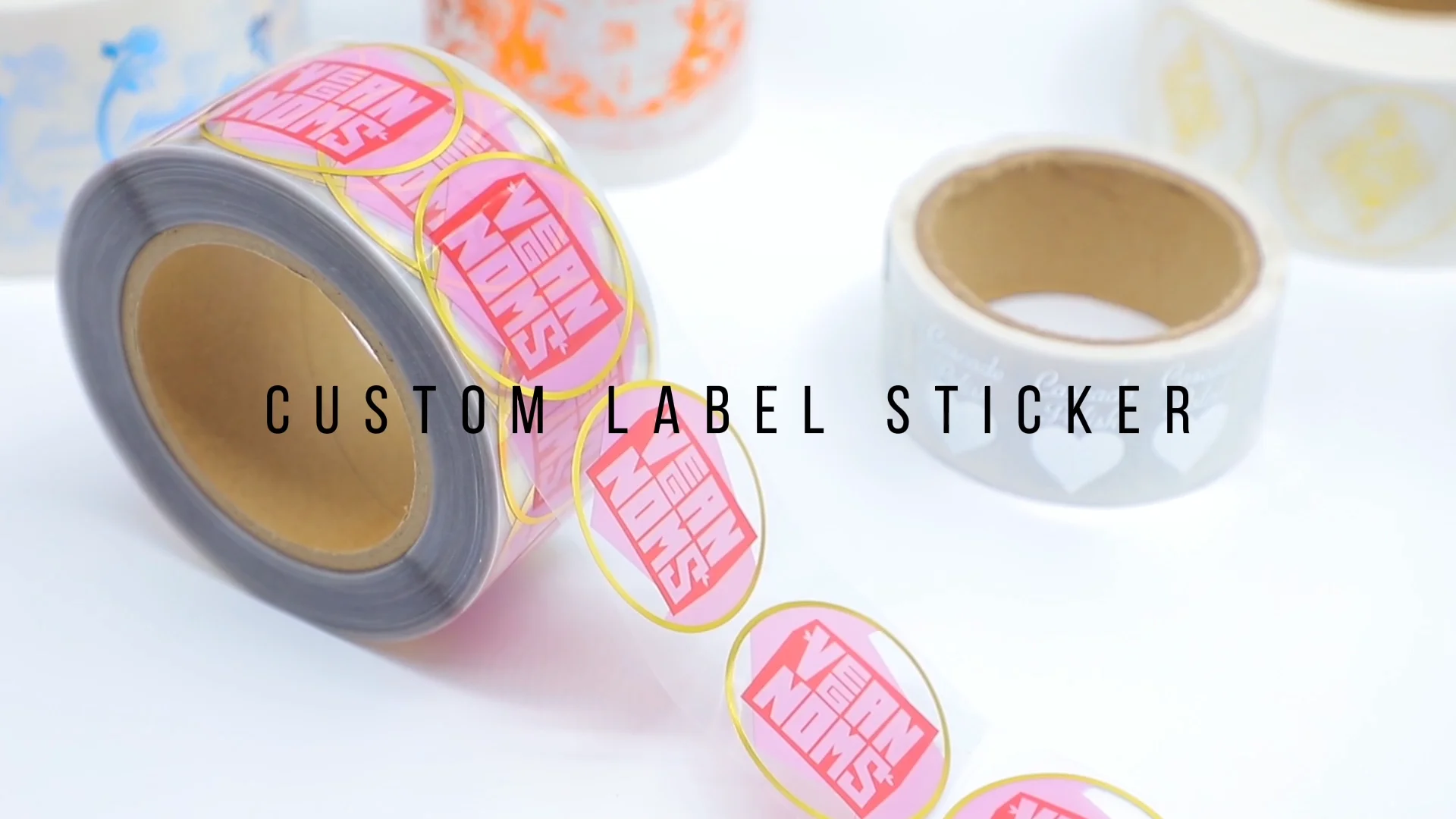 Custom Printed Cosmetic Logo Sticker Waterproof Self Adhesive Vinyl ...