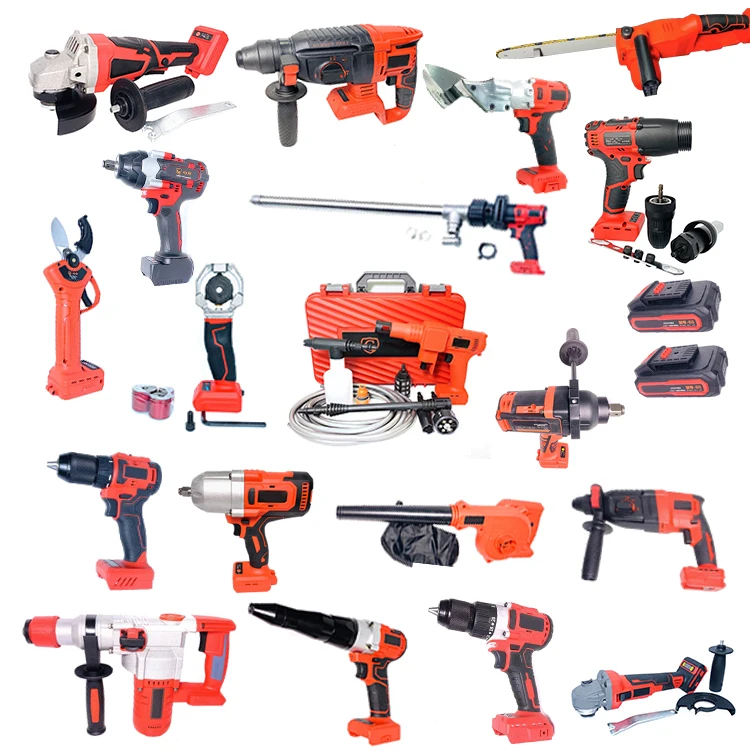 New Household Power Tools Tool Sets 18v Cordless Lithiumion Combo