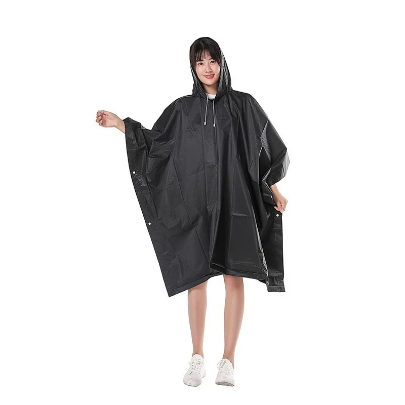 High Quality Reusable Cheap Custom logo Printed PVC EVA Rain Coat Waterproof Raincoat Rain Poncho