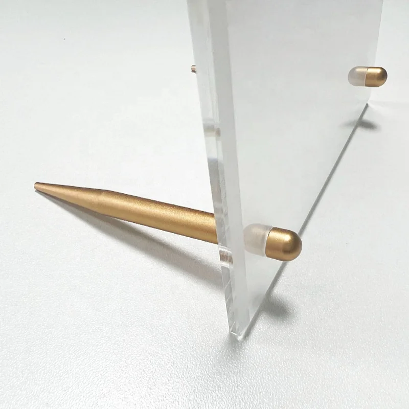 Factory Sales 7*70mm Aluminium Table Top Sign Standoffs For Glass Ca