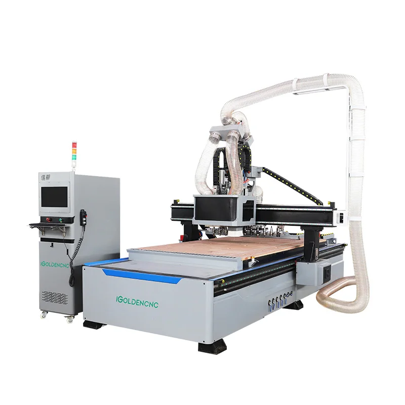 4x8 5x10 Feet Cnc Router 1325 1530 Nesting Machine 3d Router Wood Carving Cutting Machinery for Kitchen Furniture Cabinet Making