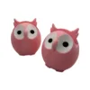 Pink owl-8*8 cm