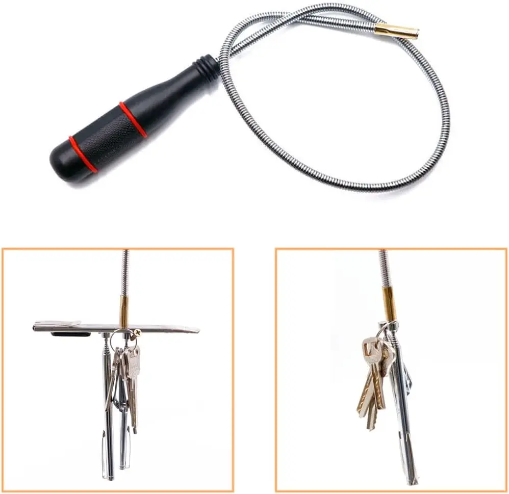 Steel Telescoping Magnet Pickup Tool DIY Grade Extendable Magnetic Picker for Keys Bolts Bits Screws Customizable OEM Support