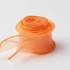 Wavy mesh fluorescent orange