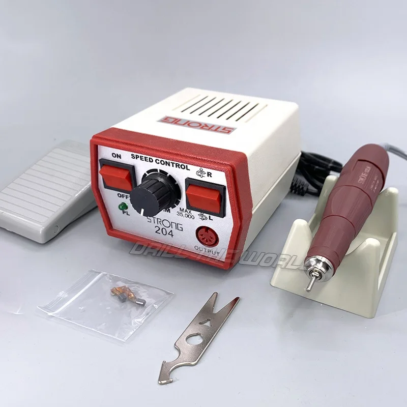red strong 204 jewelry making engraving machine 45000 rpm micromotor handpiece jewelry polisher buffer