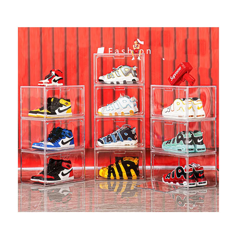Wholesale Custom Plastic Shoebox Clear Acrylic Shoe Container Box