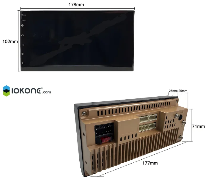 IOKONE 10-Inch Taxi Intelligent Multifunction Integrated Terminal(2+32): Multifunction Navigation and GPS