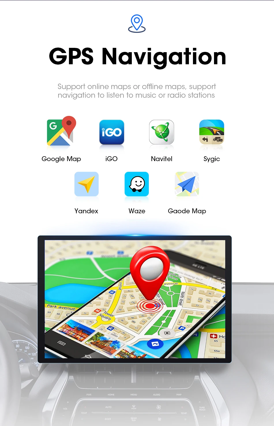 Car Player Android 13 Inch Car Multimedia Player 2g 32g Aux Usb Wifi Bt