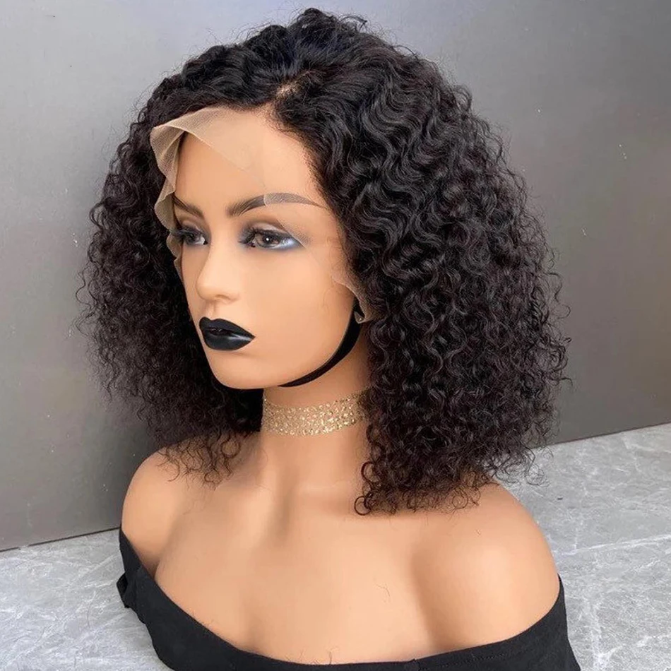 14” Peruvian Human Hair Lace Closure Wig Professional Peruvian Human Hair Glueless 13X6 4X4 Lace  main image 3