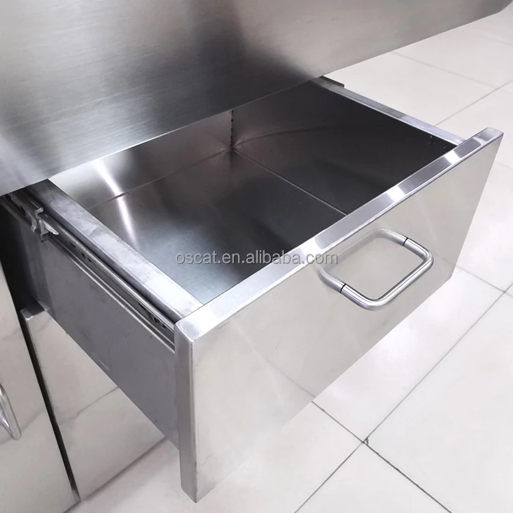OSCAT Useful Veterinary Medical Equipment Wet Disposal Table 304 Stainless Steel Multi-functional Pet Operating Table