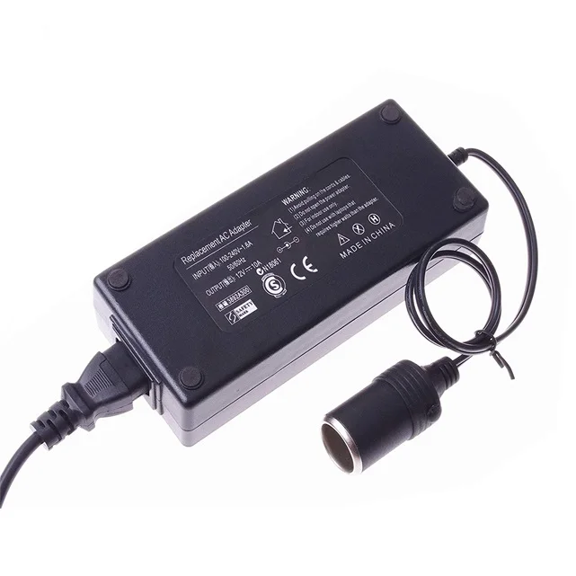 12V 10A 12A 15A Power Supply 120W Car Cigarette Lighter Socket Adapter for  Car Vacuum Tire Inflator and Other Car Device