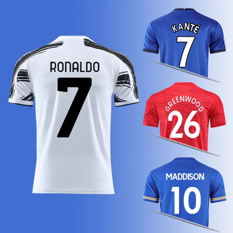 Wholesale 20-21-22 Fans Real Man Thai Quality Ronaldo Embroidery Football  Club Jersey Top football kit Shirt From m.