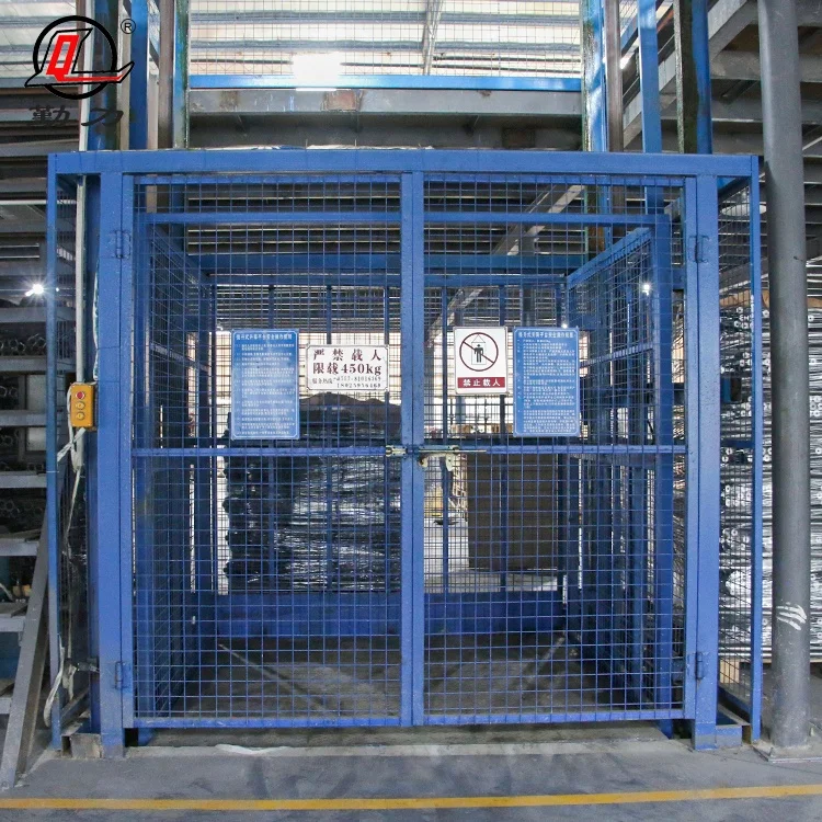 First Class Quality Goods Elevator Platform Industrial Hydraulic Vertical Guide Rail Cargo Lift with Customized Service