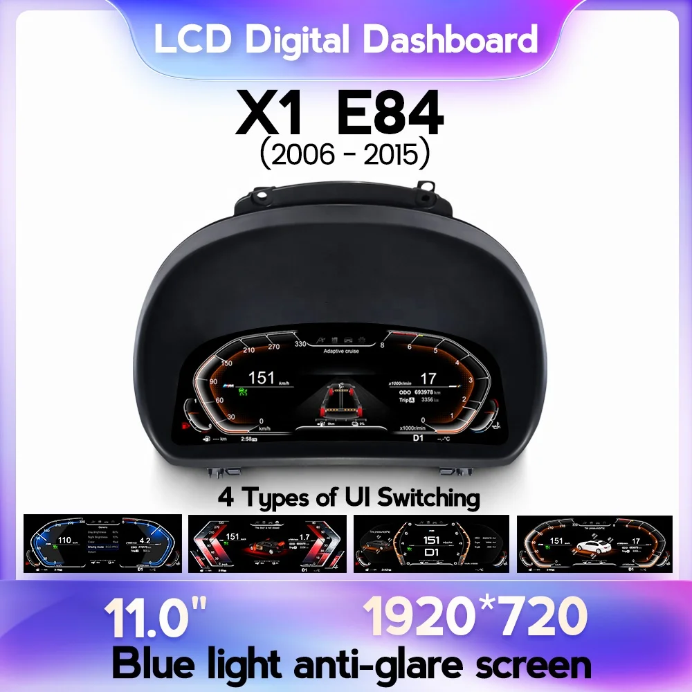 MEKEDE LCD Digital Dashboard Cluster Virtual Screen Automotive Accessories for BMW X1 E84 2006 2007 2008 200