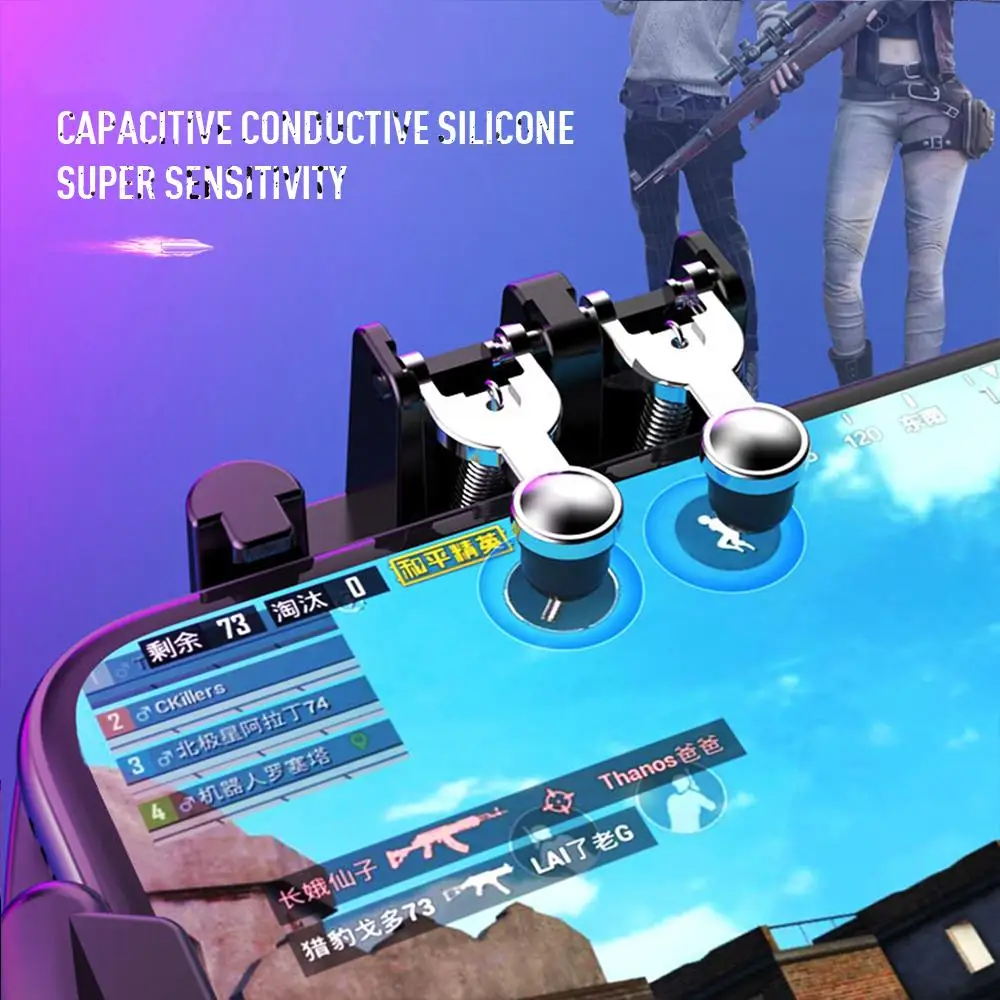 For PUBG Game Controller for Smartphone Game Controller Sharpshooter Metal Trigger Fire Button