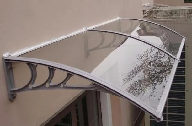 Easy Installation DIY clear Pc Window Canopy Door Canopy Rain protection for windows