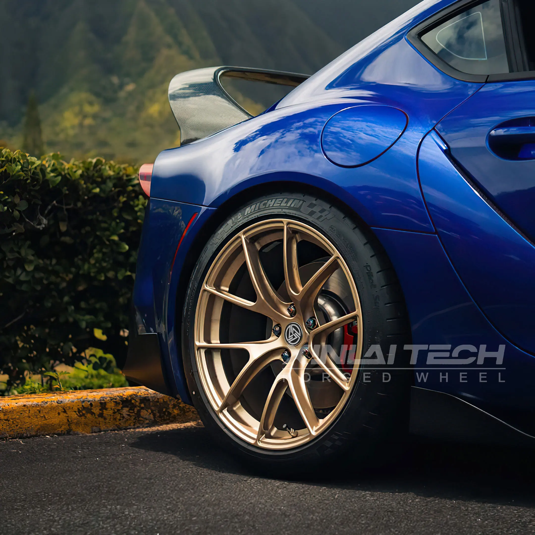 XINLAI Hot Sale 1 Piece Deep Concave Forged Brushed Polished 5x120 5x112 5x114.3 18 19 20 21 22 Inch Wheel for Racing Car Wheel - Image 1