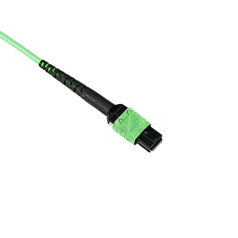 Icable yocingo lwe-fiber ephindaphinde kwi-MPO 24 i-core LSZH, icable encinci yezinkulungwane zesi-3mm, isimahlonipho nase-singamode, OM3, OM4, OM5