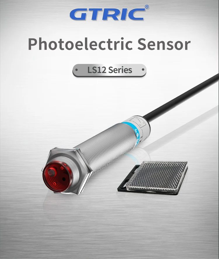 GTRIC M12 Series Photoelectric Sensor - 10-30V NPN PNP with 6M Sensing