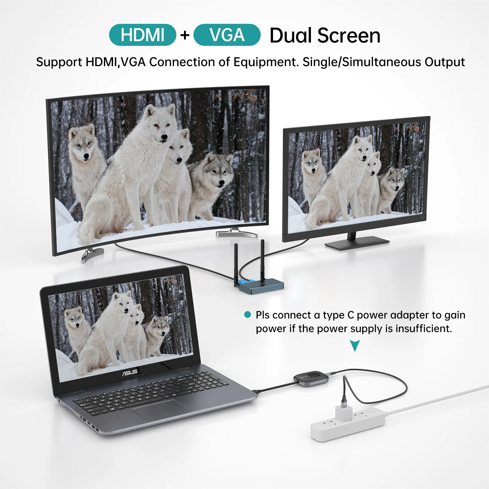 50m HDMI Wireless Extender - MT-VIKI 4K Transmitter Kit