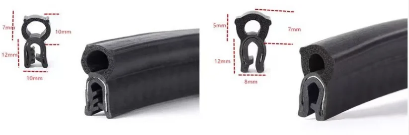 door rubber seal EPDM strips auto door rubber seal manufacture