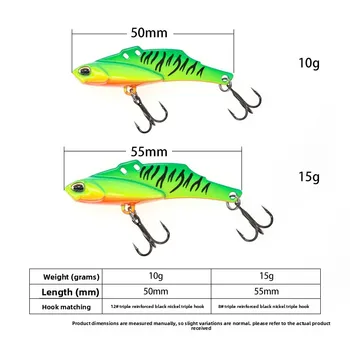 Lexin Luya DUO Vib Super Long-range Lead-coated Copper High Frequency Tremor VIB Artificial Hard Bait with Hooks – Hard Lure – view 3