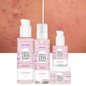 Hydrating & Firming Skin Care Set Rosewater Collagen Hyaluronic Acid for Daily Anti-Aging & Moisturizing All Skin Types
