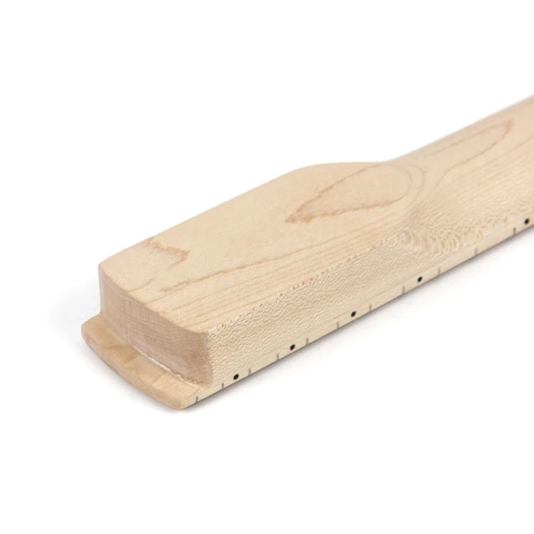 Custom 22 Frets Unfinished Canadian Maple Neck Nature DIY Blank  ST TL Electric Guitar Neck with Paddle Headstock