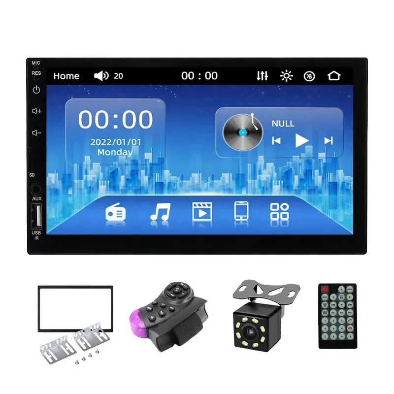 7018 сенсорный экран 2 Din 7 дюймов HD BT FM MP5 плеер 2din авто радио Поддержка камеры заднего вида автомобильная стереосистема радио