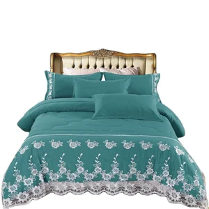 Wholesale 6PCS Duvet  Fitted Sheet 4 Pillowcases Bedsheet Duvet Cover Set Bed Comforter Set