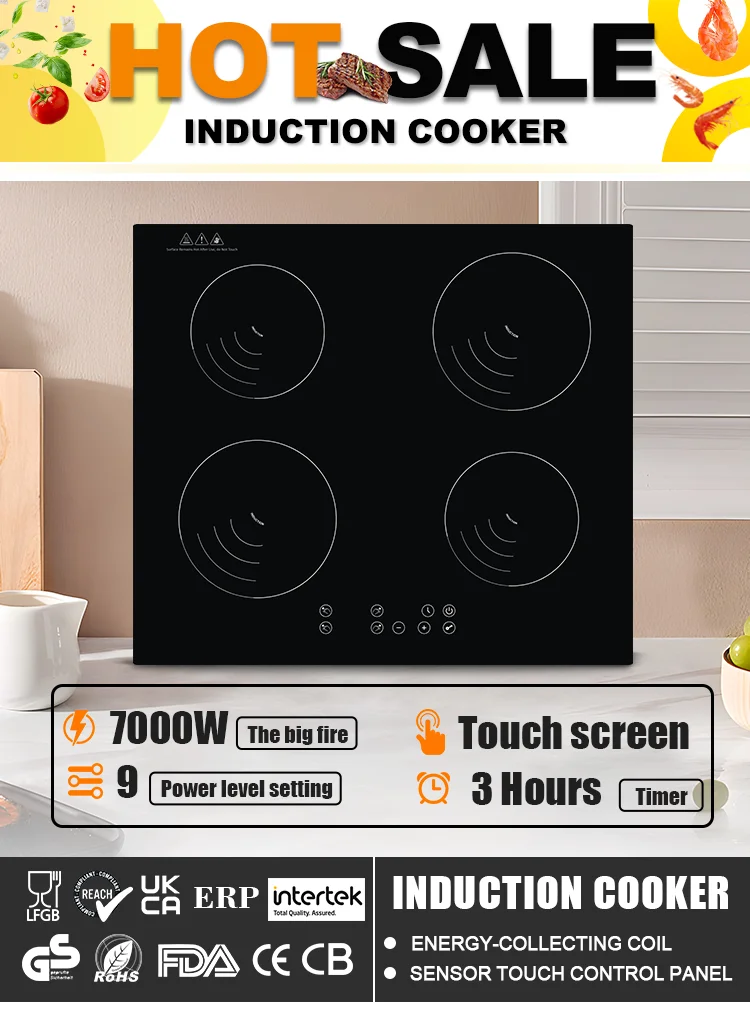 Touch Control 4 Hobs Induction Cooker 4 Cookers Induction Hob 4 Burners