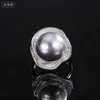 Gray bead ring