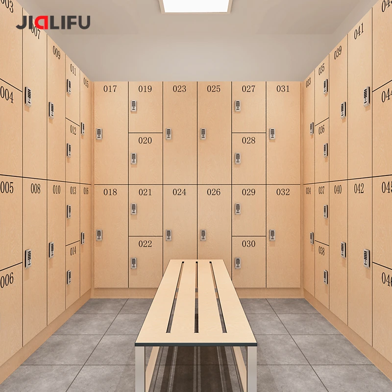 Jialifu Durable Wooden Student Storage Locker Cabinet for Club Gym Locker Room Cabinets
